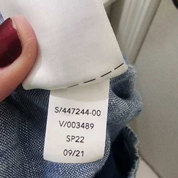 Athleta Blue Wide-Leg Linen Pants, Size 2, 100 % Linen. - Picture 9 of 9